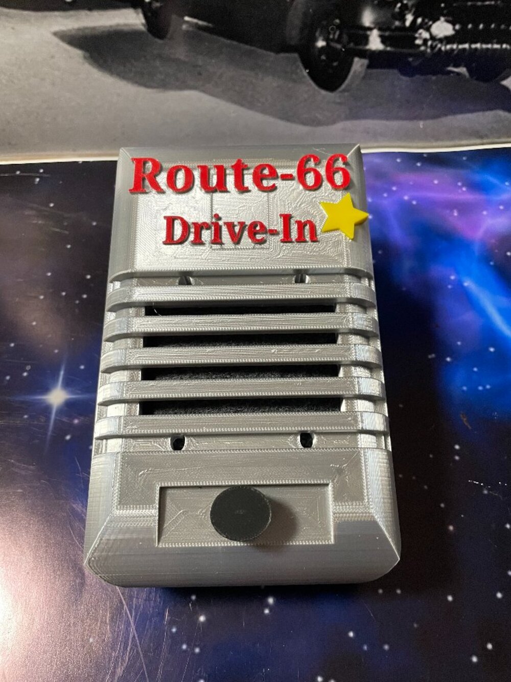 Drive-in speaker Bluetooth 3-D Printed Tribute